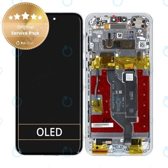 Schermo per Honor Magic7 Pro, Lunar Shadow Grey, Vetro touch con cornice, 0235AMRW, Genuine Service Pack