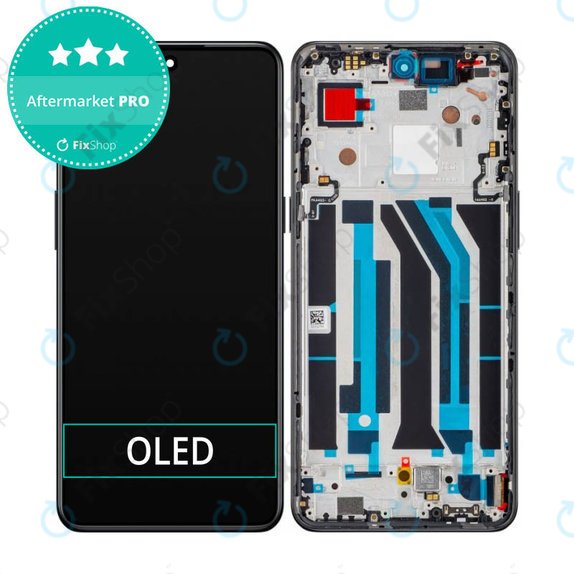 Schermo OLED per OnePlus 10T, Moonstone Black, Vetro touch con cornice
