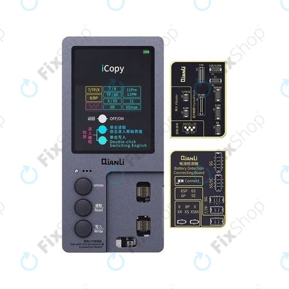 Programmatore True Tone, sensore di luminosità, vibrazione e tester batteria per iPhone 7 - 11 Pro Max, QianLi iCopy Plus 2.2