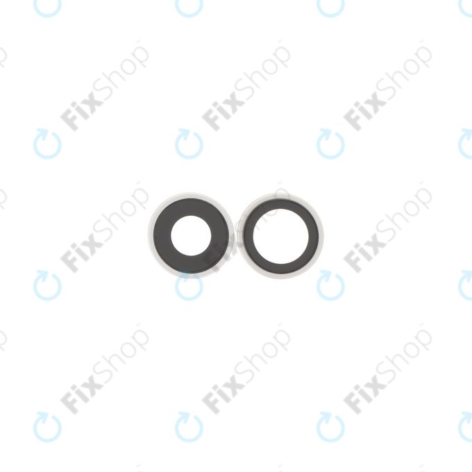 Lente fotocamera posteriore con frame 2 pz per iPhone 17, White