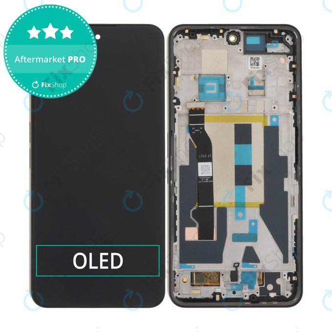 Schermo OLED per Nothing Phone (3a) Pro, Black, Vetro touch con cornice