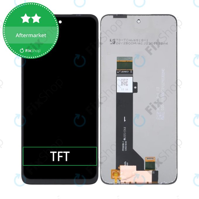 Schermo LCD per MotGoldla Moto G13, G23 XT2233, Vetro touch senza cornice