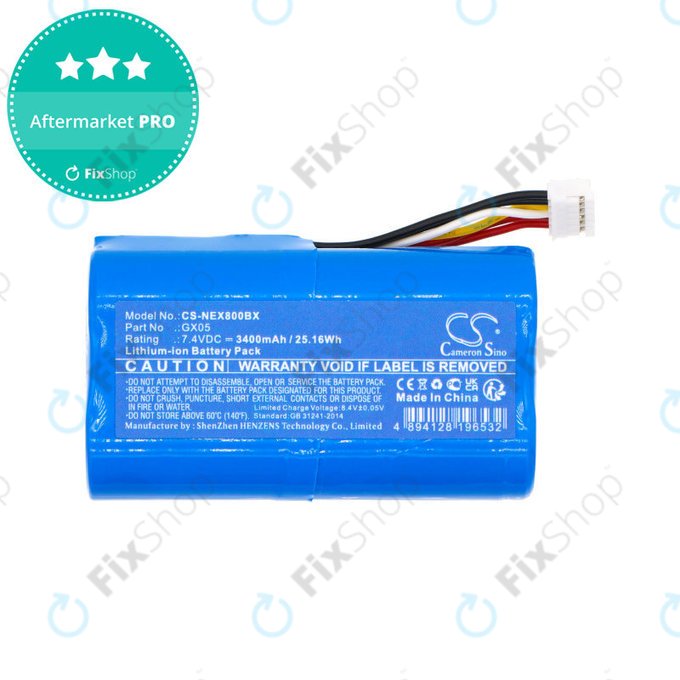 Batteria per Dejavoo Qd2, Nexgo N86, Wizarpos Q2, GX05, Li-Ion, 2600mAh, 7.4V, HQ