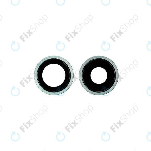 Set lente fotocamera posteriore con frame 2 pz per iPhone 11, Green
