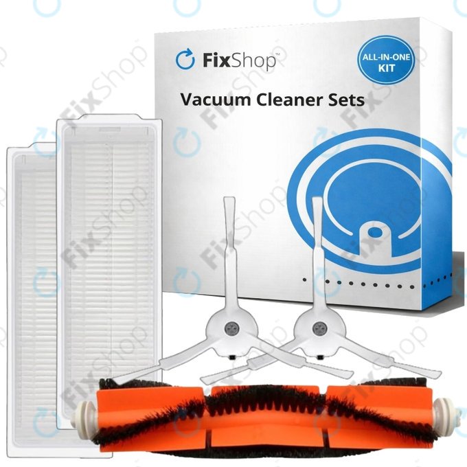 Set di ricambio per Xiaomi Mi Robot Vacuum Mop 2 Pro, 2 Lite (1x spazzola principale, 2x filtro, 2x spazzola laterale)