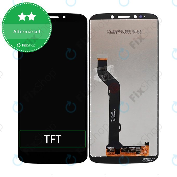 Schermo LCD per MotGoldla Moto E5 Plus XT1924, Gold, Vetro touch senza cornice