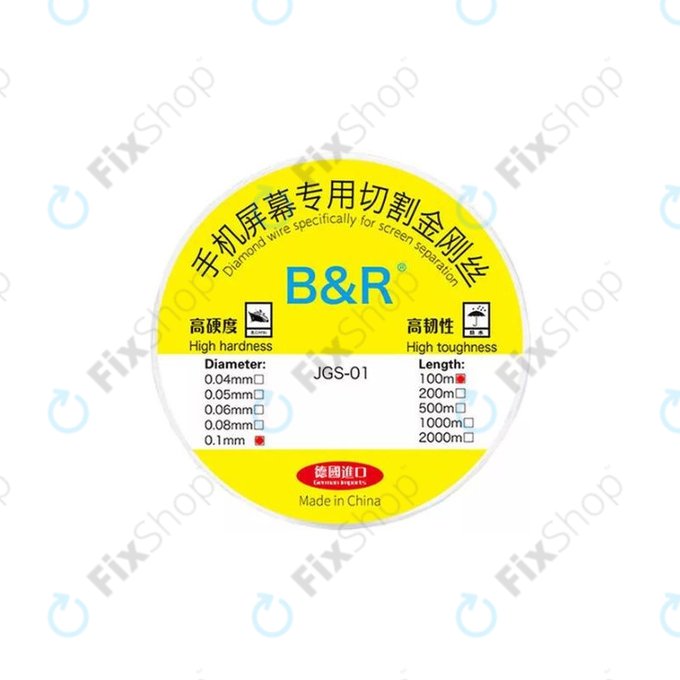Filo dorato per separazione display LCD, 0,1 mm x 100 m