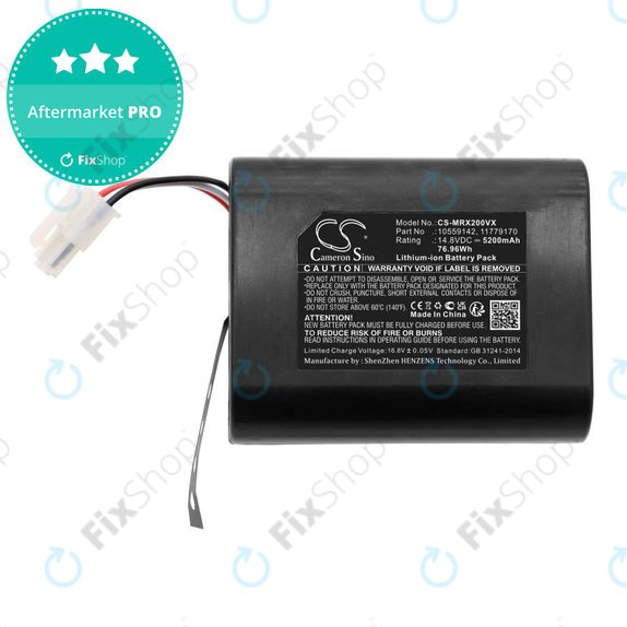 Batteria per Miele Scout RX2, RX3 10559142, Li-Ion, 5200mAh, 14.8V, HQ