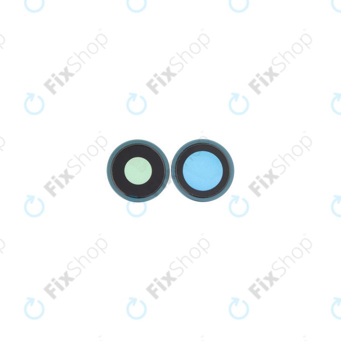 Lente fotocamera posteriore con frame 2 pz per iPhone 16, 16 Plus, Teal