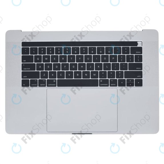 Top case con tastiera US, microfono, trackpad e altoparlanti per MacBook Pro 15" A1707 (Late 2016 - Mid 2017), Silver