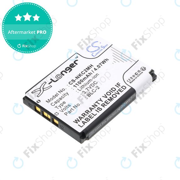 Batteria per Nokia 3310, 3330, 1220, 1260, 3560, 5510, 6650, 6800, BLC-2, Li-ion, 3.7V, 1100mAh, HQ