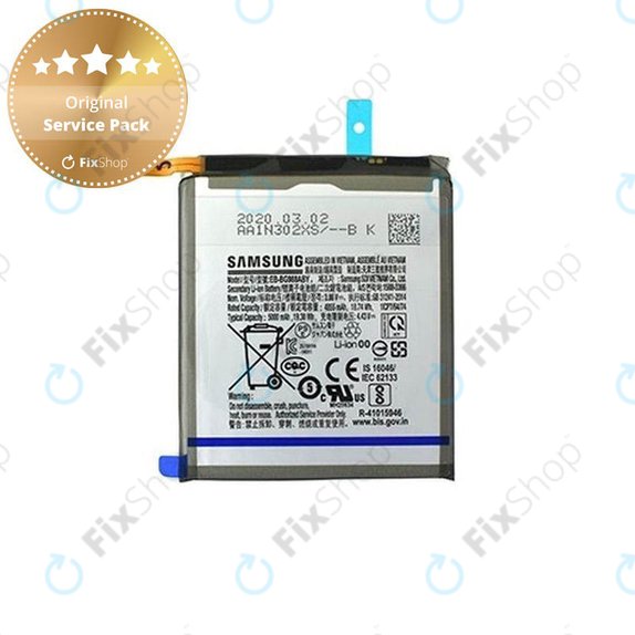 Batteria per Samsung S20 Ultra G988F, EB-BG988ABY, GH82-22272A, 5000mAh, Genuine Service Pack