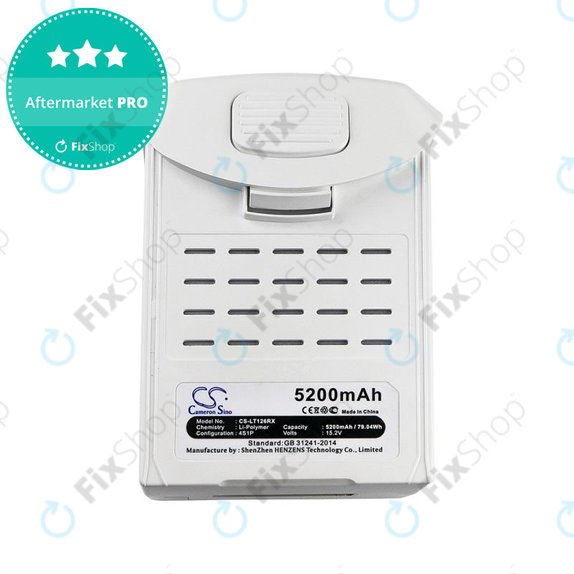 Batteria per DJI Phantom 4, Li-Pol, 5200mAh, 15.2V, HQ