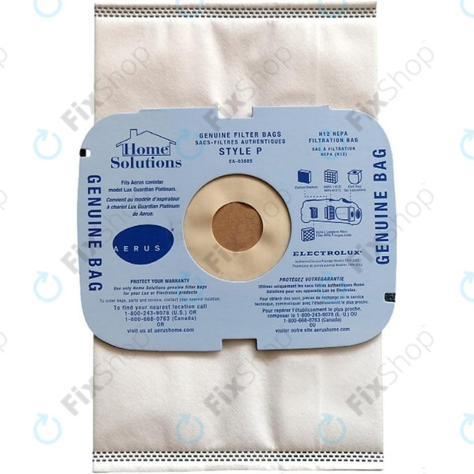 Sacchetto raccoglipolvere Style-P per Electrolux, Aerus