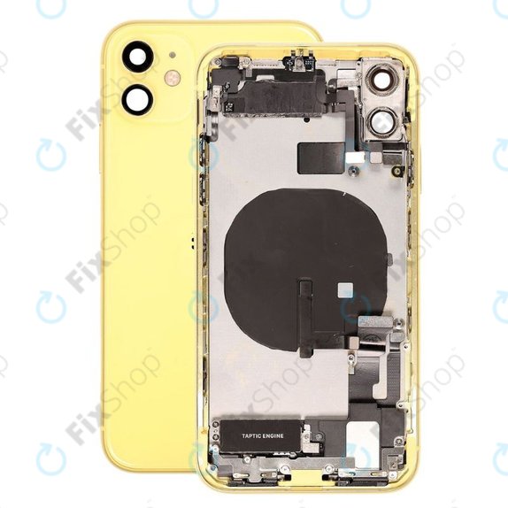 Scocca posteriore con piccoli componenti per iPhone 11, Yellow