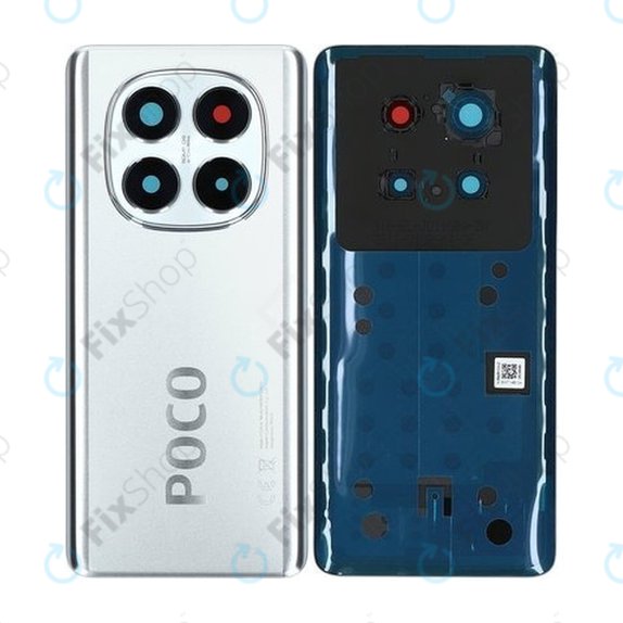 Cover batteria per Xiaomi Poco X7 24095PCADG, Silver, 5600060O16P00, Genuine Service Pack