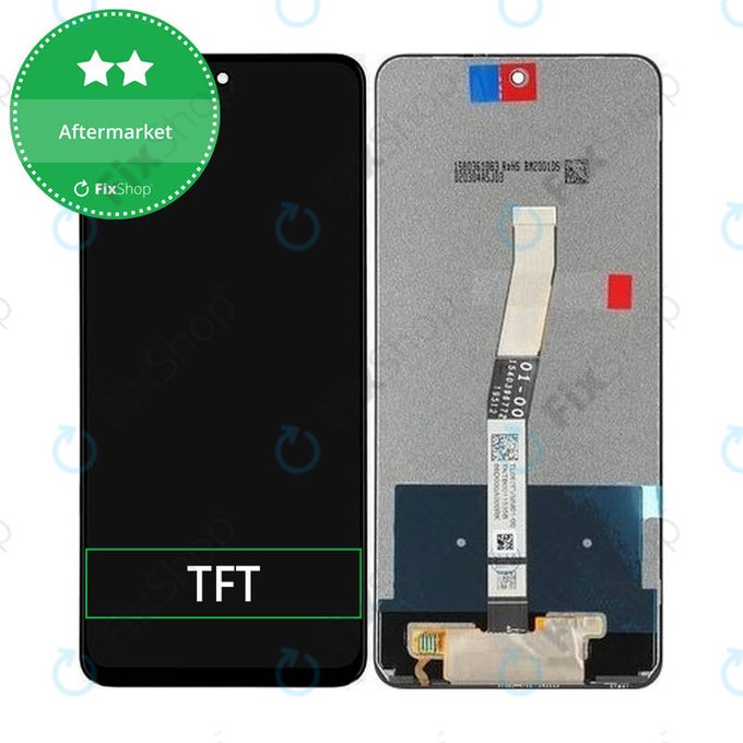 Schermo LCD per Xiaomi Redmi Note 9 Pro Max, Redmi Note 9S, Note 9 Pro, Vetro touch senza cornice
