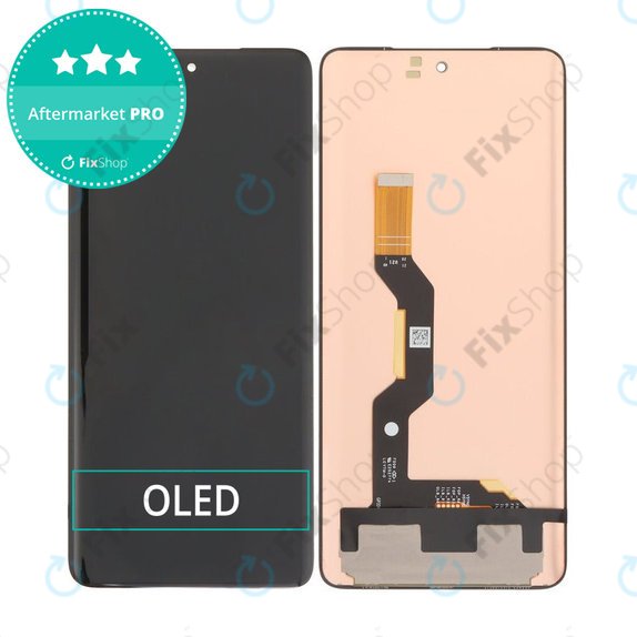 Schermo OLED per MotGoldla Edge 60 Fusion, Vetro touch senza cornice