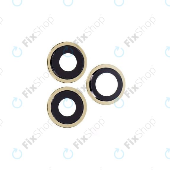 Lente fotocamera posteriore e frame 3 pz per iPhone 12 Pro Max, Gold