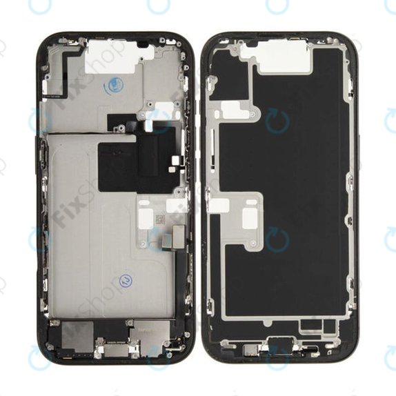 Telaio centrale con pulsanti di accensione e volume per iPhone 16 Pro, Black Titanium