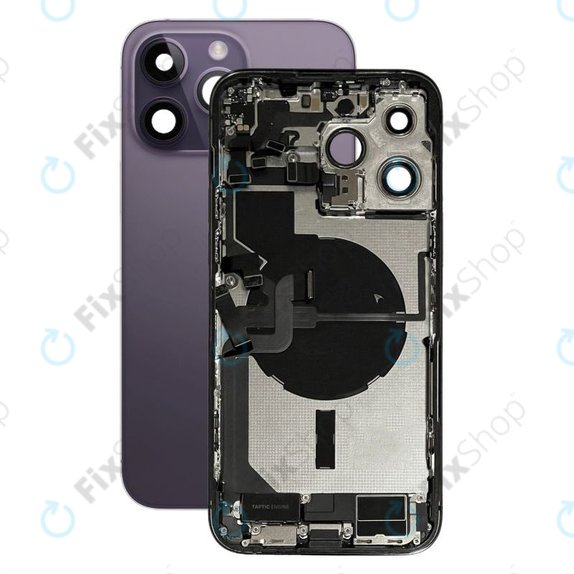 Scocca posteriore con piccoli componenti per iPhone 14 Pro Max, Deep Purple
