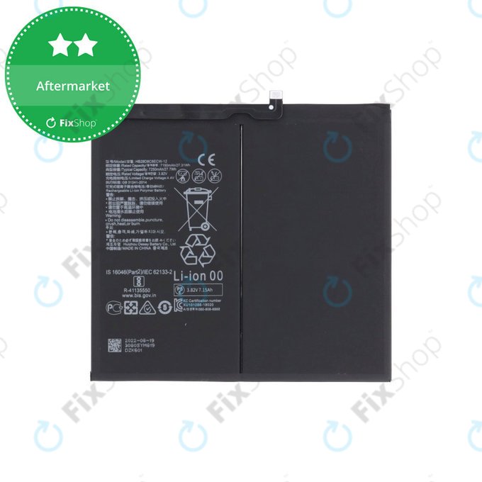 Batteria per Huawei MatePad 10.4, HB28D8C8ECW-12, 7250mAh