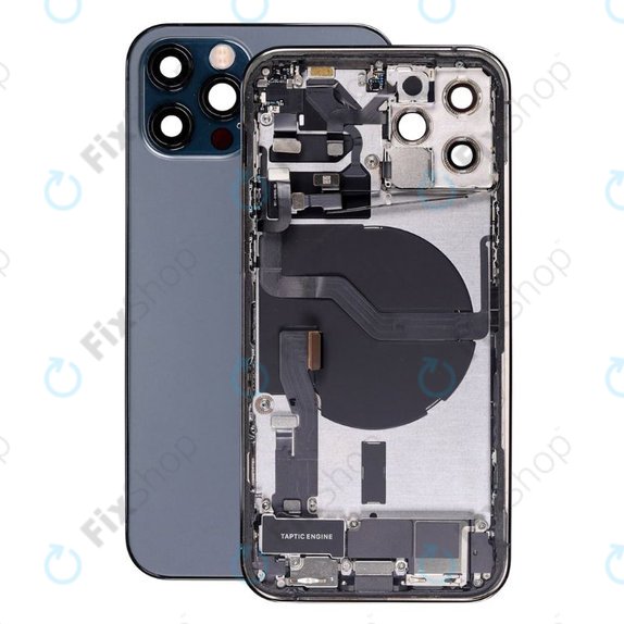Scocca posteriore con piccoli componenti per iPhone 12 Pro, Blue
