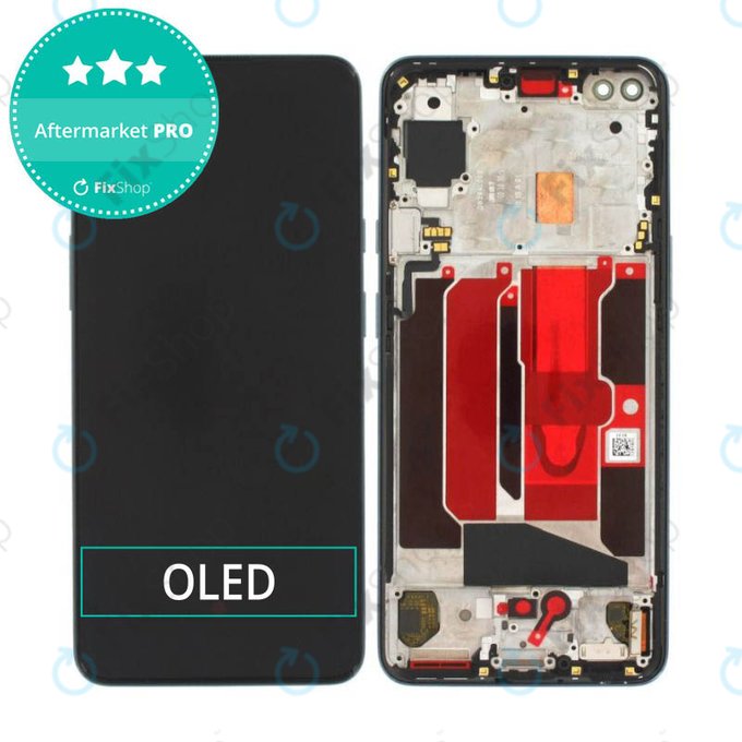 Schermo OLED per OnePlus Nord, Gray Onyx, Vetro touch con cornice