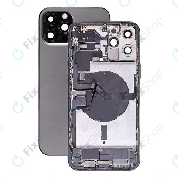 Scocca posteriore con piccoli componenti per iPhone 12 Pro Max, Graphite