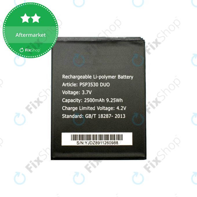 Batteria per Prestigio Muze D3, PSP5530, PSP3530 DUO, 2500mAh