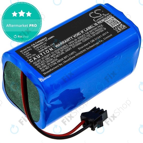 Batteria per Lefant M210, M210P, M213, M1, SUN-INTE-172, Li-Ion, 2600mAh, 14.4V, HQ