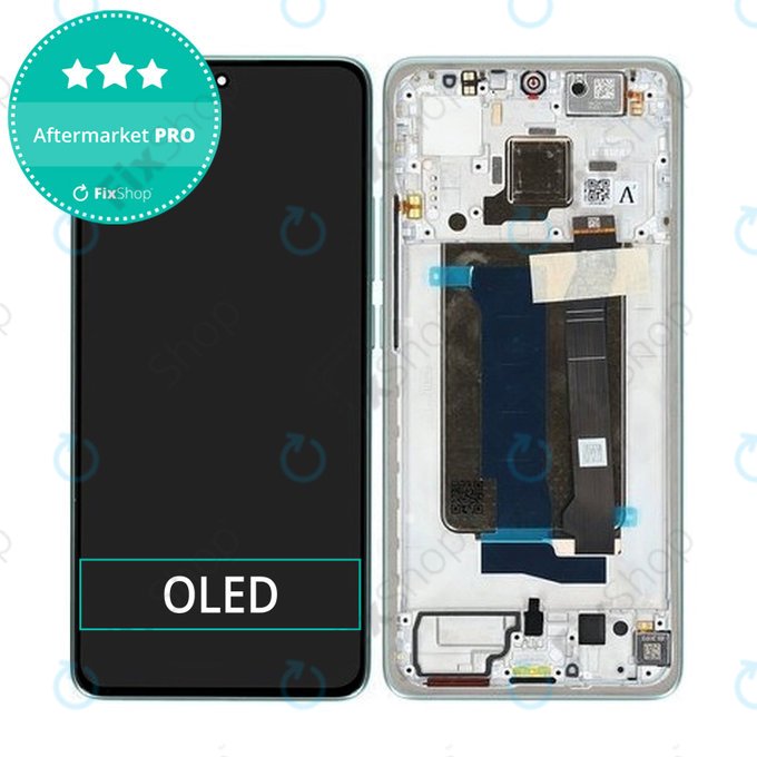 Schermo OLED per Xiaomi Poco X7 Pro 2412DPC0AG, Green, Vetro touch con cornice