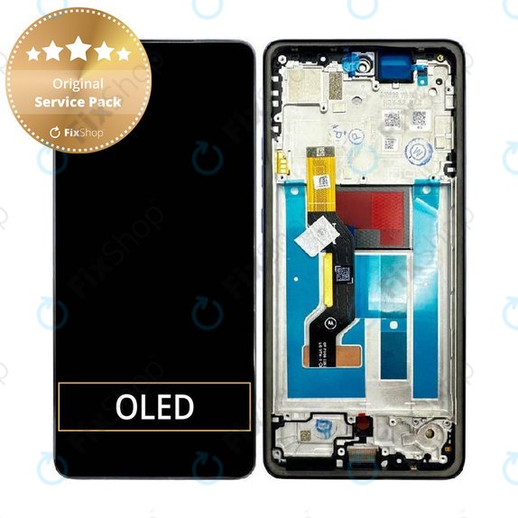 Schermo per Motorola Moto G86 5G, Vetro touch con cornice, Spellbound, 5D68C30474, Genuine Service Pack
