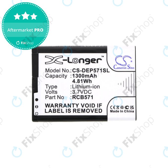 Batteria per CPA Halo 11, 1300mAh, Li-Ion, 3.7 V, RCB571, HQ