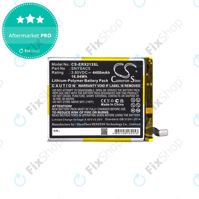 Batteria per Sony Xperia 10 III, 4400mAh, Li-Pol, 3.85 V, SNYSAC5, HQ