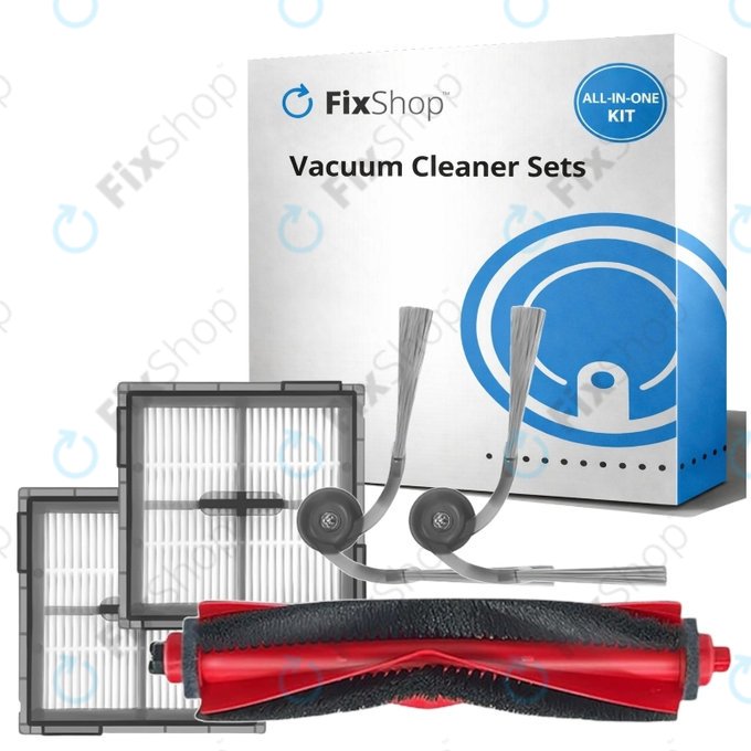 Set di ricambi per Xiaomi Roborock Q10 VF, Q10 VF+, S8 Pro, S8 Pro Plus (1x spazzola principale, 2x filtro, 2x spazzola laterale)