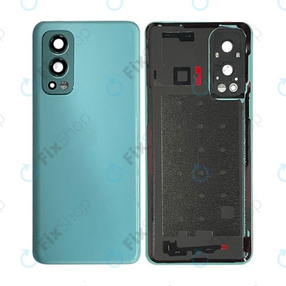 Cover batteria e lente fotocamera posteriore per OnePlus Nord 2 5G, Blue Haze