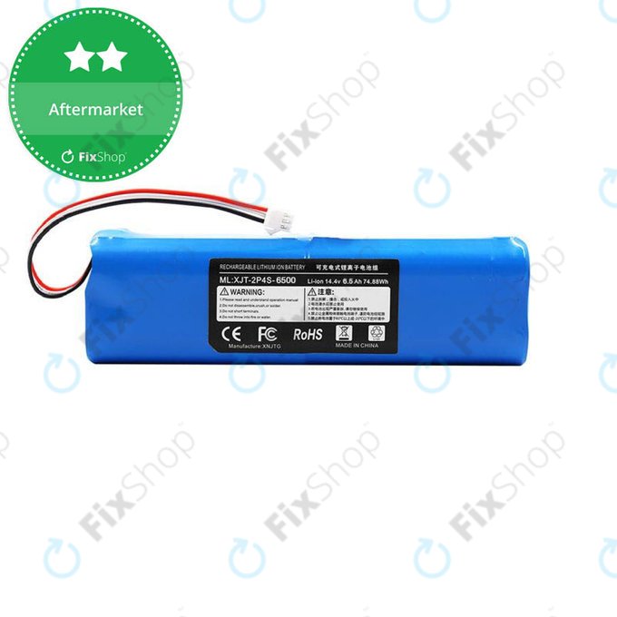 Batteria per Xiaomi Roidmi EVE Plus, Viomi, Lydsto, Proscenic, Tefal, XJT-2P4S-6800, Li-Ion, 6800mAh, 14.4V