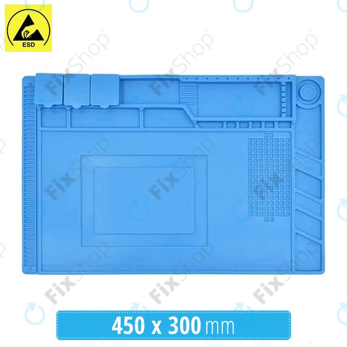 Tappetino in silicone antistatico ESD termoresistente 45 x 30cm, Sunshine S-160