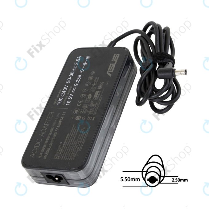 Adattatore di ricarica per Asus, 180W, 19.5V, B0A001-00260600, Genuine Service Pack