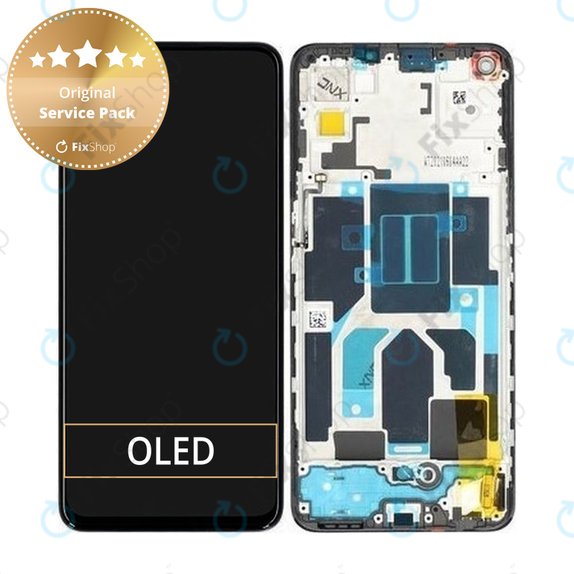 Schermo LCD per OnePlus Nord CE 5G, Vetro touch senza cornice, 2011100302, Genuine Service Pack