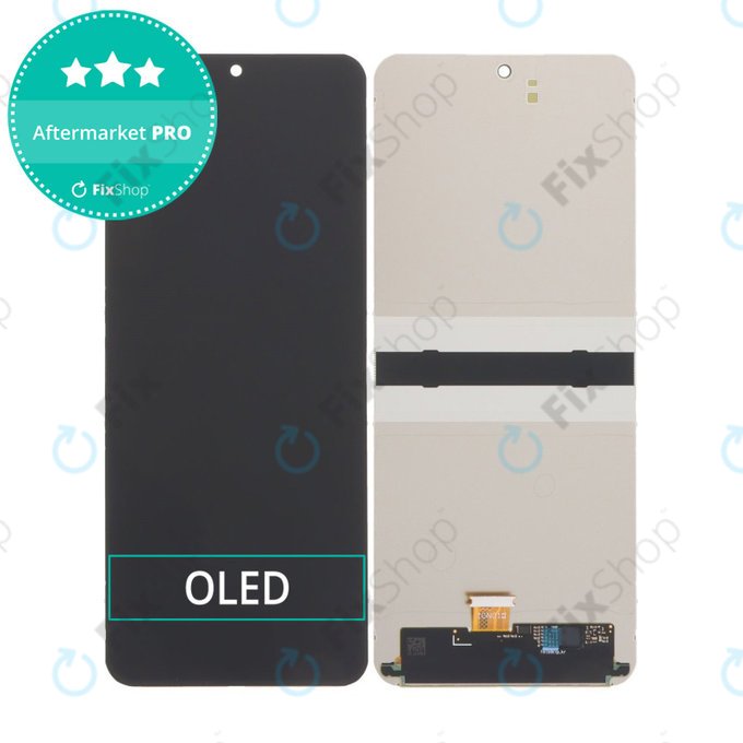 Schermo OLED per Samsung Z Flip 6 F741B, Vetro touch senza cornice