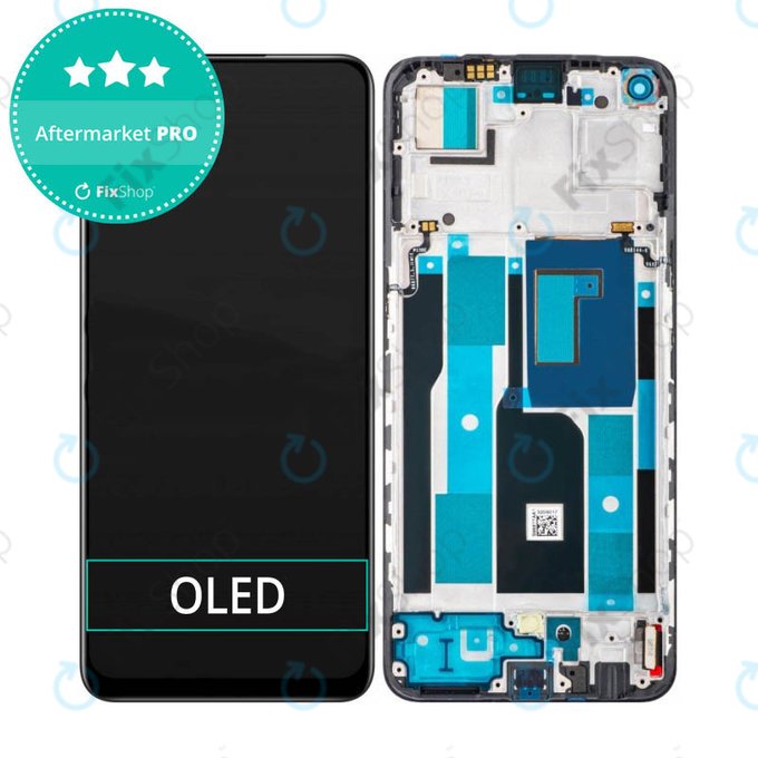 Schermo OLED per Realme 9 Pro Plus RMX3392 RMX3393, Vetro touch con cornice