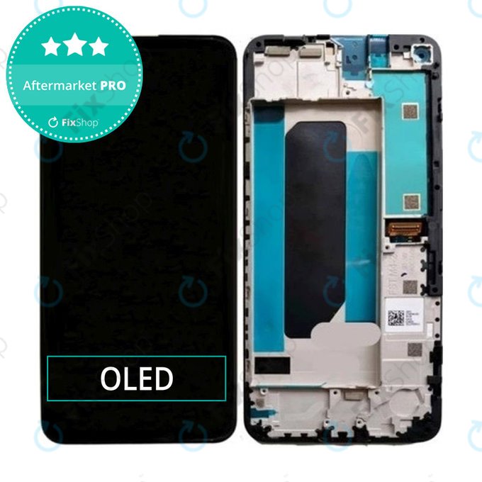 Schermo OLED per Google Pixel 4a 4G, Just Black, Vetro touch con cornice