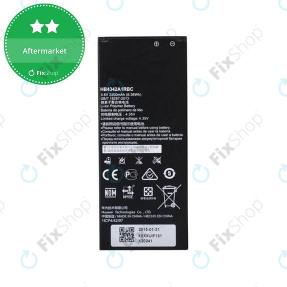 Batteria per Huawei Y6, HB4342A1RBC, 2200mAh