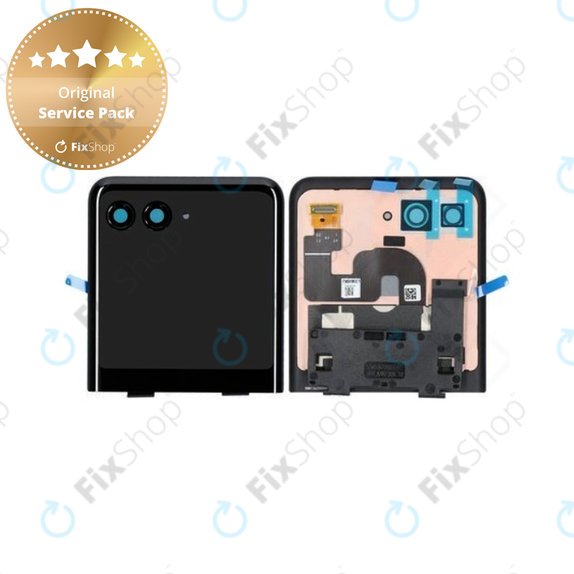 Schermo LCD per MotGoldla Razr 40 Ultra, External, Vetro touch senza cornice, 5D68C22595, Genuine Service Pack