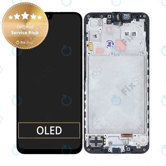 Schermo per Samsung A16 5G, Blue Black, Vetro touch con cornice, GH82-36143A, Genuine Service Pack