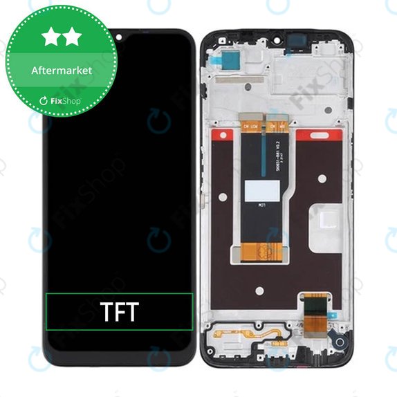 Schermo per Realme C31 RMX3501, Vetro touch con cornice