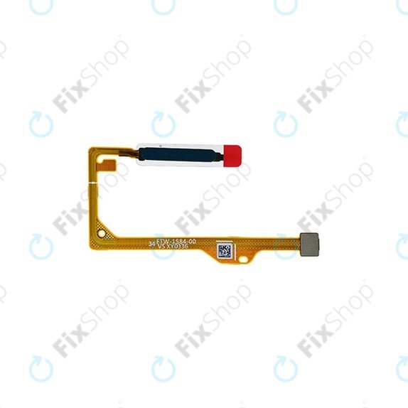 Sensore di impronte digitali con cavo flex per Huawei P Smart 2021, 23100614, Verde Crush, Genuine Service Pack