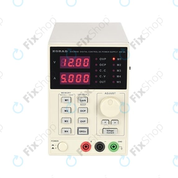 Alimentatore DC regolabile 0-30V, 0-5A, Korad KA3005D